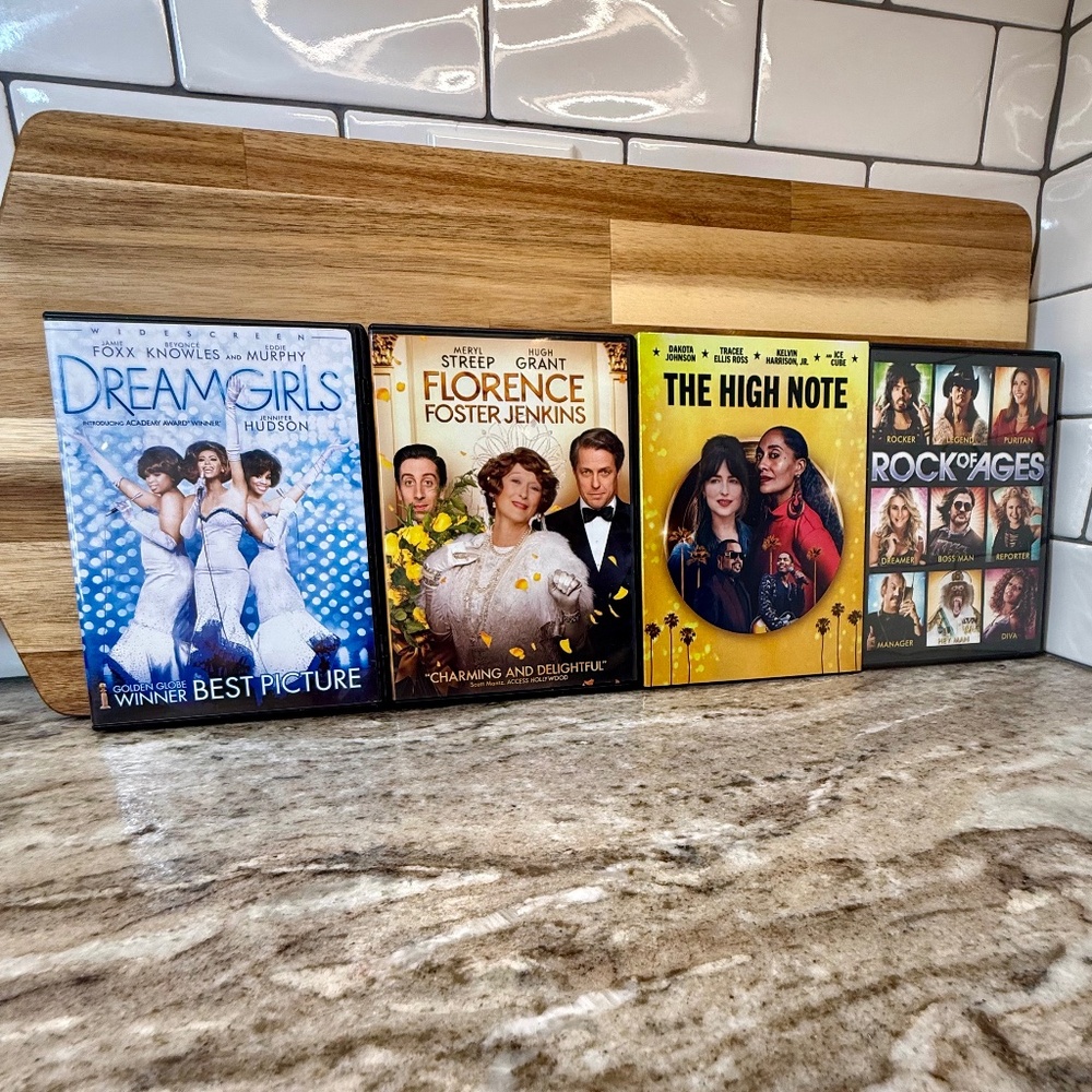 Music‑Themed 4 DVD Bundle – Dreamgirls + Florence Foster Jenkins + The High Note